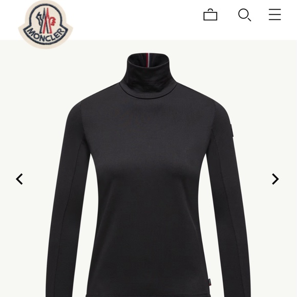 MONCLER NWT BLACK DOLCEVITA TURTLENECK NEIMAN MARCUS $555 ALL TAGS ATTACHED - Picture 1 of 7